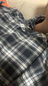 Foss Phil格子长袖衬衫男秋冬季港风潮牌青少年衬衣外套C2158藏青格XL 实拍图