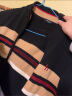 哈吉斯（HAZZYS）哈吉斯童装儿童针织衫男童秋新品弹力半高领针织开身线衣 钻石黑 110 晒单实拍图