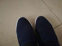 回力春季帆布鞋男一脚蹬鞋子老北京布鞋男士休闲懒人加绒豆豆鞋男 藏青HL903 41 实拍图