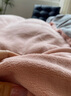 雅鹿双面牛奶绒四件套冬季加绒珊瑚绒床单被套单人学生法兰绒被罩冬天 暗香-蜜桃粉 【亲肤柔软 适合裸睡】 1.8m 床单款 四件套-被套200*230cm 实拍图