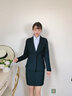 晨芙小西装外套女两粒扣职业西服套装商务面试正装气质银行工装工作服 藏青色西装单件 XL 建议107-117斤 实拍图