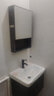 浴室柜洗手盆柜组合一体盆洗脸盆柜卫生间陶瓷洗手台太空铝洗漱台 50cm*36cm陶瓷面盆【全套配件】 浴室柜+普通镜柜 实拍图