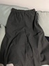 MUJI MUJI  女式 弹力 起毛 喇叭裙 半身长裙秋冬季 简约风BEK40C2A 炭灰色 M 实拍图