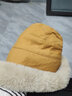 艾乐彩秋冬加厚毛绒保暖渔夫帽女防寒防风护耳盆帽冬天卷边蒙古帽子 姜黄 实拍图
