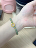 中国黄金China Gold平安扣黄金手链女士足金转运珠首饰生日礼物女送女友老婆生日 足金平安扣转运珠和田玉手串 实拍图