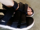 特步男子凉鞋春夏舒适休闲沙滩鞋魔术贴潮流运动凉拖鞋户外鞋982219171533 黑 43码 实拍图