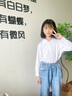衣诺坊儿童polo衫长袖T恤棉衬衫白色男女通用 白色长袖 120码 实拍图