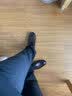 VOLO犀牛内增高正装皮鞋男士商务西装皮鞋真皮透气软底德比鞋婚鞋男 卡其系带 （小牛皮）【杨志刚同款】四季款 42 实拍图