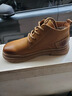 皓顿（HAUT TON）马丁靴男款头层牛皮复古短筒新品百搭工装靴子时尚大黄靴 588卡其色加绒 40 (适合运动鞋41码) 实拍图