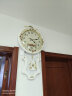 汉时欧式钟表挂钟客厅大号时钟创意摆钟艺术挂表时尚壁钟石英钟表HP07 白色大号(石英机芯） 实拍图
