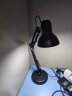 古普（Gupu） 台灯 美式复古长臂折叠学生护眼台灯卧室床头灯 黑色台灯+5W 白光（三档调光） 实拍图