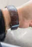 十瑞（SHIRUI）双面鳄鱼皮表带真皮男适用于欧米茄万国江诗丹顿浪琴积家手表带女 棕色棕线-不带表扣 21mm 实拍图
