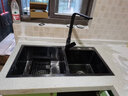 格卫森洗菜盆厨房水槽双槽304不锈钢洗碗槽洗菜池台下盆水池盆水池盆 方形龙头套餐 纳米双槽-78*43cm 实拍图