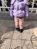 WALNUT DUCK小黄鸭儿童冬季加厚束脚长裤新款休闲保暖冬装轻薄羽绒裤潮FK939 粉色 120 0（建议身高110-120） 实拍图