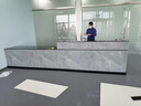 徕小象 新款收银台吧台隔断柜台一体桌公司接待桌超市饭店商用 灰石纹+黑色 哑光 右转角 120*60*100 实拍图