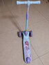 迪士尼（Disney）儿童 滑板车6-12岁大童男女孩 单脚踏板闪光折叠溜溜滑滑车 中大童【闪光大宽轮】艾莎公主 实拍图