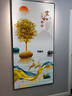 摩琥玄关装饰画竖版现代简约玄关画正对门壁画北欧走廊过道入户挂画 家和富贵15187 布艺画+50*100CM金框 实拍图