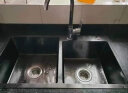 御彼（YUIBI）YUIBI厨房水槽洗菜盆大双槽纳米淘菜洗手洗碗灰黑色手工加厚水槽 A套餐（裸槽 ） 800x450mm 实拍图