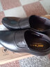 老爷车男鞋高档牛皮男士皮鞋冬季正装商务皮鞋男增高加绒软底中年爸爸鞋 GZ9608-1黑色【增高单鞋款】 39 (245mm) 标准码 实拍图