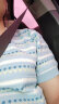 茵曼（INMAN）索罗纳凉感条纹气质针织衫2024夏季女装新款小个子轻薄短袖上衣 蓝色 M 晒单实拍图