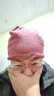 锡曼尘帽子男 光头秋冬季薄款春夏堆堆帽透气韩版潮包头睡帽女 B34大码加绒红 均码56-60cm 实拍图