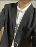 星禾莱DK制服一套休闲西装男套装痞帅高校学生小西服男女班服外套学院风 西服+衬衫+领*带 XL 128-140斤 实拍图