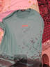 爵少夏季冰丝短袖t恤男士2021新款潮牌学生冰感体恤内搭半袖上衣服男T 翠绿 2XL 实拍图