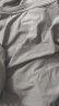 京东京造【凉感系列】棉莫代尔睡衣男睡衣冰丝短袖T恤套装夏季 灰蓝XXL 实拍图