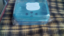 倩挥 创意翻盖香皂盒肥皂盒透明沥水旅行便携式时尚简约家用宿舍收纳防水设计 蓝色 12.8*9.5*4.5 实拍图