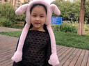 广月蓝兔耳朵会动的耳罩保暖女卡通新款耳套冬季防冻耳包厚儿童耳暖毛绒 粉色 1个 晒单实拍图