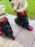 乐秀（ROADSHOW）轮滑鞋儿童专业全套装滑轮冰鞋直排轮滑旱冰鞋男女童RX1GT溜冰鞋 【锁轮款】黑红R8原厂蓝套装 M (32-35适合4-7岁) 实拍图