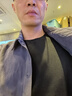 布先生佟大为明星同款春秋可机洗毛T羊毛衫男士毛衣纯色针织打底衫 【圆·领】钢琴黑 M /170 实拍图