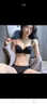 维多利亚的优雅新款美背无痕内衣女小胸聚拢黑色性感无钢圈文胸套装细肩带 黑色套装 80B =36B 舒适聚拢 实拍图