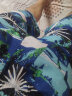 古泽鲨（GUZESHA）夏季沙滩裤男士宽松休闲花短裤运动大码海滩裤速干大裤衩薄居家服 新蓝花 小码XXL（100-145斤左右） 实拍图