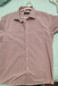 杉杉（FIRS）短袖衬衫男中年商务休闲正装宽松免烫衬衣 TCT4296短袖粉色 40  实拍图