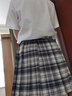 圣洛锋 原创JK制服百褶裙女银线格裙套装全套少女学生日系学院风 深海精灵（42CM短袖套装） M 腰围（64-68） 实拍图