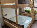 林氏家居全实木上下床上下铺儿童床双层子母床高低床加宽双人LH064A1可选 爬梯款|原木色|可变双床+床垫+床抽屉 1.5x1.9米 实拍图