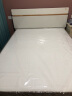 掌上明珠家居（M&Z） 双人床亮光烤漆主卧室板式家具大床橡胶木床脚 1.5米 BS114-1 实拍图
