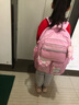 女生书包小学生女孩一年级1-3女童4-6护脊男孩轻便幼儿园减负儿童 粉色小号（无补习袋笔盒） 实拍图
