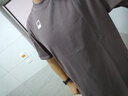 NOTHOMME日系潮牌夏季男款简约纯色圆领T恤情侣装宽松打底衫 浅花灰280g升级 宽松版 XL (180) 实拍图