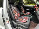 拽猫国潮汽车坐垫四季通用单片冰丝透气车内座椅垫夏季蜂窝防滑座套 京剧款7件套（3D蜂窝料） 实拍图