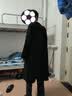 W2X秋冬季950g重磅长毛双面羊毛呢大衣男长款高端羊毛妮子大衣外套 黑色 重磅过膝长款 2XL 实拍图