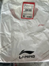 李宁（LI-NING）羽毛球服套装成人专业比赛运动服速干短袖圆领训练排汗团购印字 女子/白色上衣/黑色裙子 套装 3XL 实拍图