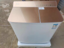 三洋帝度10公斤玻璃盖板半自动洗衣机家用宿舍大容量家用双桶双缸 9公斤 XPB90-962GKD 晒单实拍图