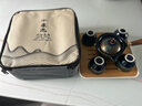 君庄逍遥泡茶壶360度旋转旅行茶具套装家用车载功夫茶杯便携式自动器 缠枝莲旅行装 实拍图