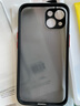 世咏 适用苹果13手机壳 iphone13保护套全包镜头超薄防摔硅胶直边半透明磨砂撞色时尚男女款 苹果13【优雅黑】+全屏钻石膜 实拍图