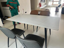 全友家居 现代简约岩板餐桌家用轻奢餐桌餐椅组合一桌四椅客餐厅饭桌 实拍图