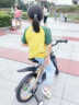 健儿（jianer）可伸缩儿童自行车3-6岁男童女童单车脚踏车镁合金碟刹山地单车 香槟金(后碟刹) 金色 固定车把 16寸（适合105-130cm） 实拍图
