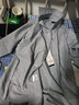 真维斯（JEANSWEST）秋冬季开衫连帽卫衣男士冬季外套休闲百搭宽松加绒加厚夹克打底衫 浅灰【常规】 S【建议90-115斤】 实拍图