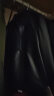 卓凡尼·华伦天奴（GIOVANNI VALENTINO）真皮皮衣外套男款绵羊皮翻领夹克秋冬季 黑色 M（170/88A）  晒单实拍图